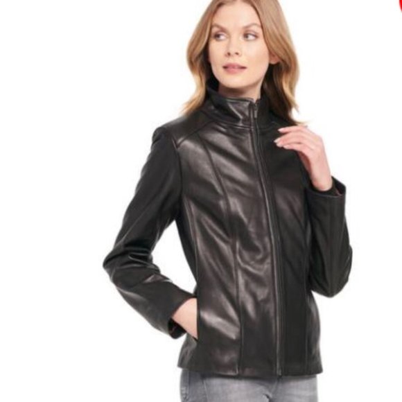 Wilsons leather lambskin M.Julian scuba jacket S - Picture 1 of 13